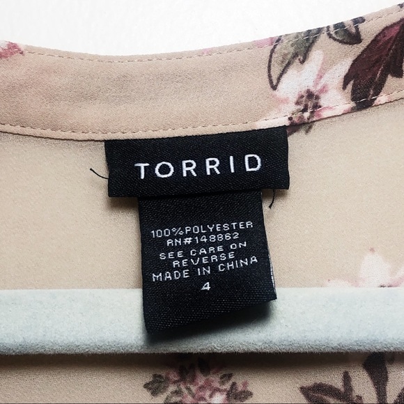 SOLD Torrid Hi-Lo Chiffon Tunic - Picture 6 of 8